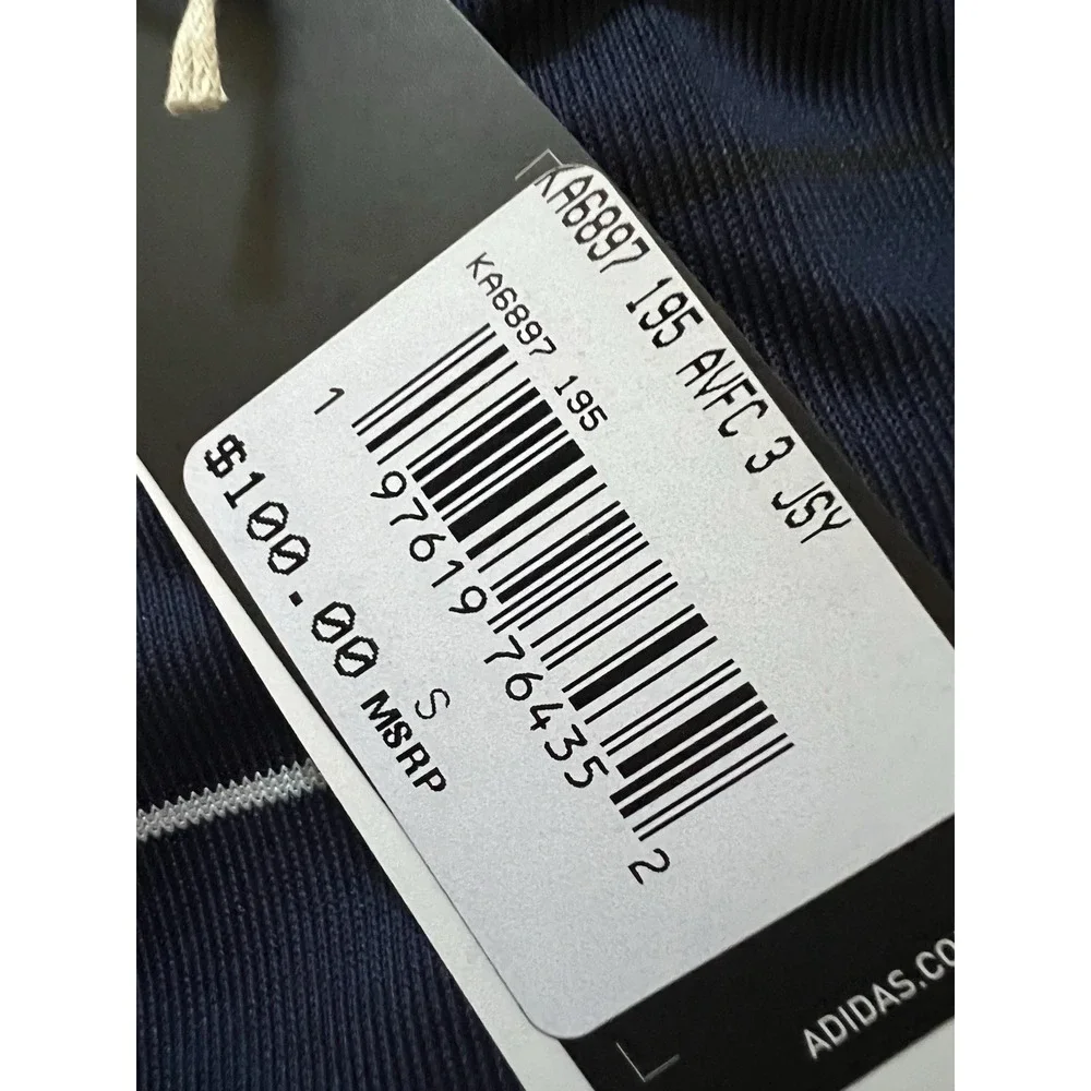 adidas Aston Villa Navy Blue & White Men's Jersey
